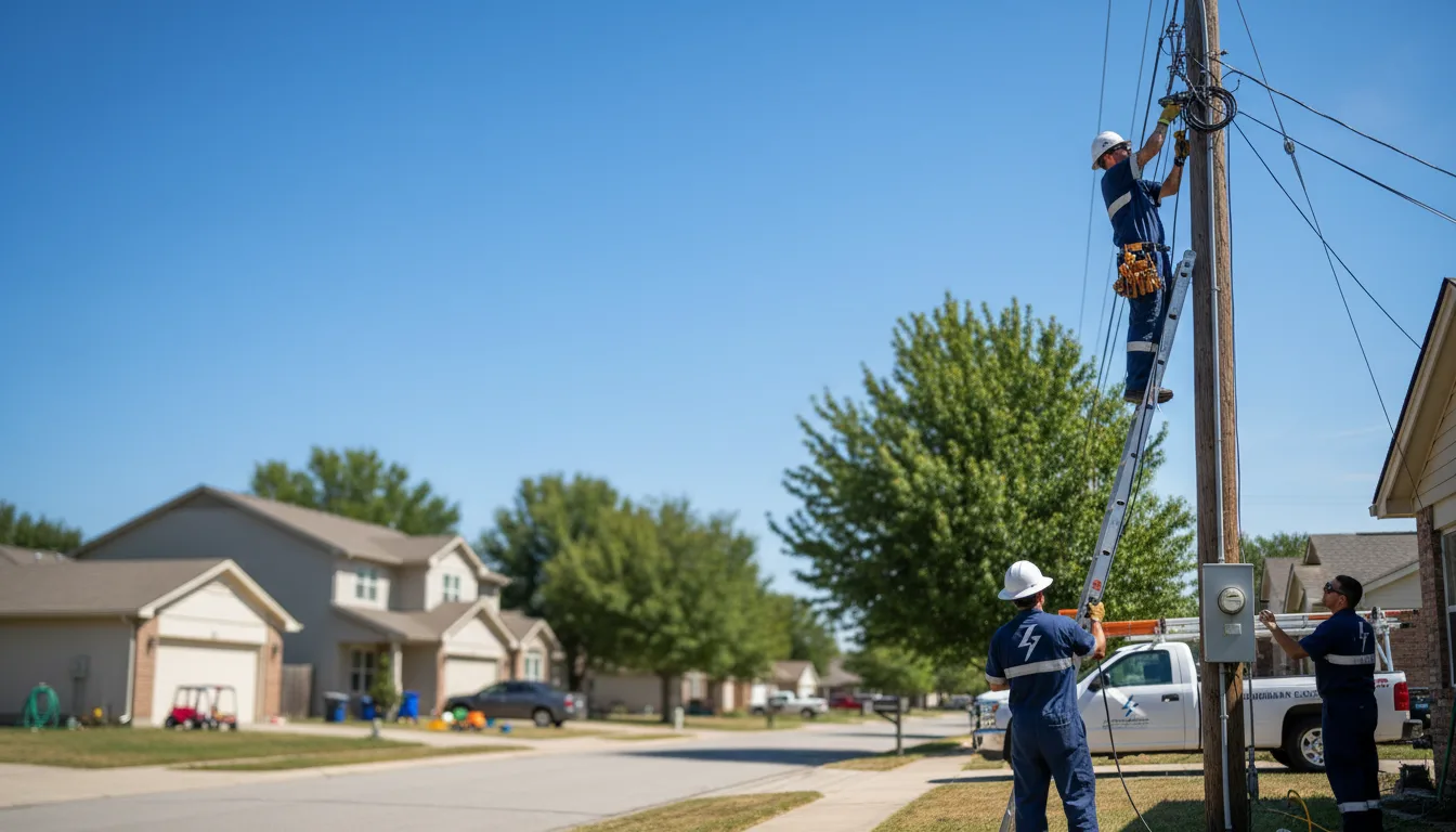 Residential electrician providing installation services in Breaks, VA